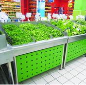 超市或者是其他地方为什么要用蔬菜架摆放产品
